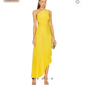A.L.C. Yellow One-Shoulder Dress